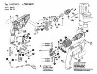 Bosch 0 603 312 890 Psb 13 R Percussion Drill 230 V / Eu Spare Parts